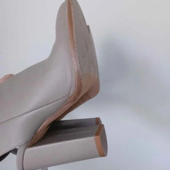 Vince High  Heeled Sling back Mule Shoe with Ankle Strap - Picture 6 of 10